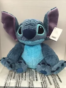 Disney Lilo & Stitch STITCH Sitting 16" SUPER SOFT Plush Blue Stuffed Toy NWT - Picture 1 of 11