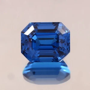 Natural Indicolite Blue Tourmaline Loose Radiant Cut Gemstone 8.75 Ct- 12x10 MM - Imagen 1 de 4