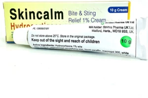 5 x Skincalm 1% Cream 10g - Bite and Sting Relief Treatment - Picture 1 of 12