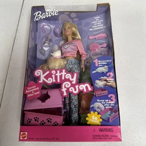 Muñeca divertida Barbie Kitty vintage retro Y2K 2000’s Mattel Marshmallow The Cat en caja original - Imagen 1 de 6