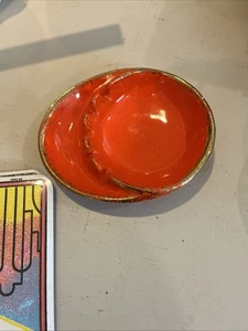 Vintage Mid Century naranja/oro estilo Cal A212 - Imagen 1 de 7