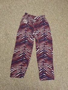 Vintage New York Giants Pants Mens 90s Tiger Stripe Zubaz Lounge Pajama NFL M - Picture 1 of 6