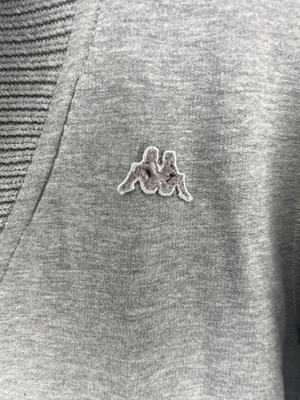 Cardigan Kappa uomo M grigio cotone viscosa con bottoni casual elegante - Immagine 1 di 4