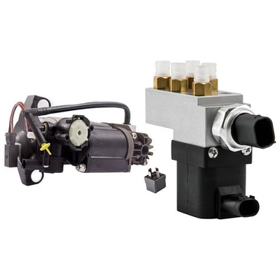 Compresor de suspensión neumática + juego de bloque de control de válvula para Mercedes-Benz CLS55 AMG Foto 1 de 4