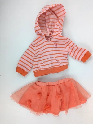 Muñeca American Girl Diversión junto al mar Flamenco Naranja Sudadera con capucha y falda de coco Cutie Foto 1 de 4