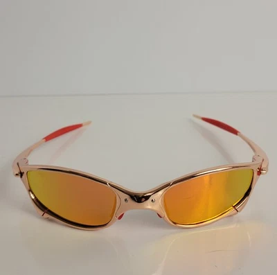 "Foakley" Juliet Inspired Sunglasses Rose Gold Frame Ruby Mirrored Lenses - Image 1 of 4