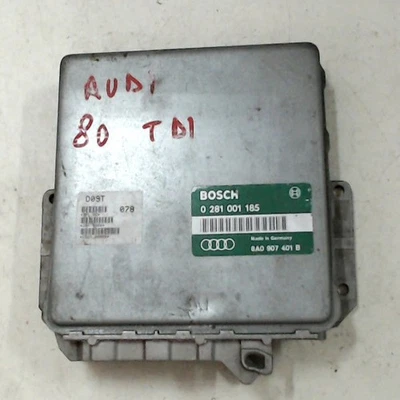CENTRALINA MOTORE ECU PER AUDI 80 Berlina Serie BOSCH 0 281 001 185 8A0 907 401 - Immagine 1 di 2