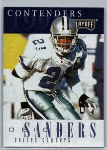 1995 Playoff Contenders Football - #21 - Deion Sanders - Dallas Cowboys - Picture 1 of 2