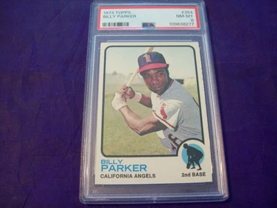 1973 TOPPS #354 BILLY PARKER PSA 8 - Image 1 of 2