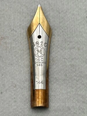 Nib for Montblanc 144 Celluloid FP, vintage 14C Medium-VG Condition - Image 1 of 4