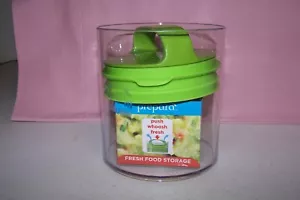 Prepara Evak Fresh Saver, piccolo contenitore airless corto con manico verde 1 qt. - Foto 1 di 6
