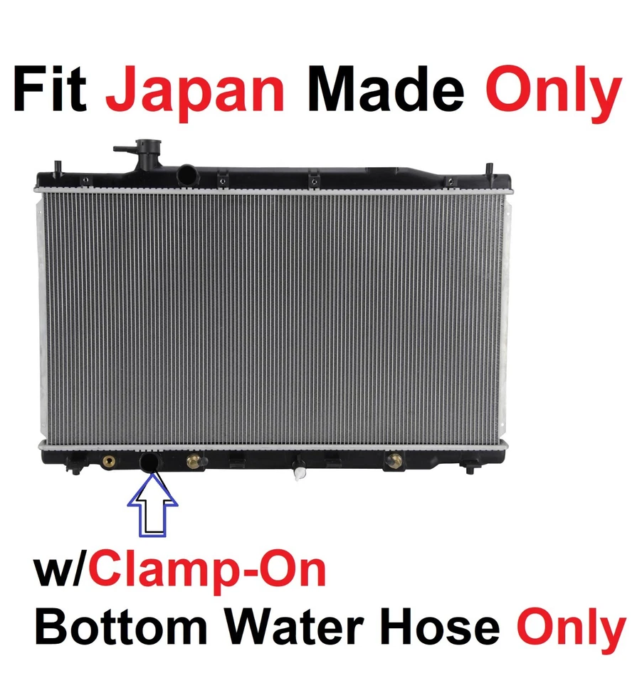 RADIATOR 2954 Fits 2007-2009 HONDA CR-V 2.4L L4 Japan-Built ONLY Foto 1 de 1