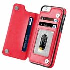 Card Holder Case For iPhone 15 14 Pro 13 12 SE XR 8 7 Leather Wallet Phone Cover