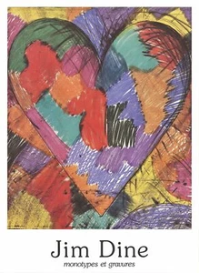 JIM DINE Monotypes et Gravures 28.75" x 21" Offset Lithograph 1984 Pop Art Multi - Picture 1 of 1