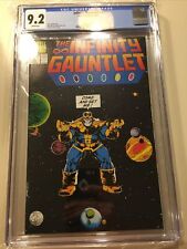THE INFINITY GAUNTLET # 4 CGC 9.2 1991 WP Thanos Cover By George Perez