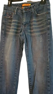 Apollo Jeans Jr/ Mujer Recortado Puños Talla 5/6 * 28x24 Denim Elastizado Envejecido  Foto 1 de 3