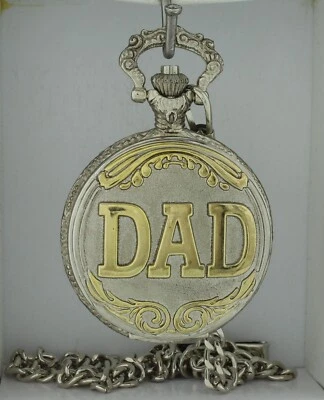 Новый в коробке Galaxie на Elgin кварц папа два тона карманные часы - Изображение 1 из 3