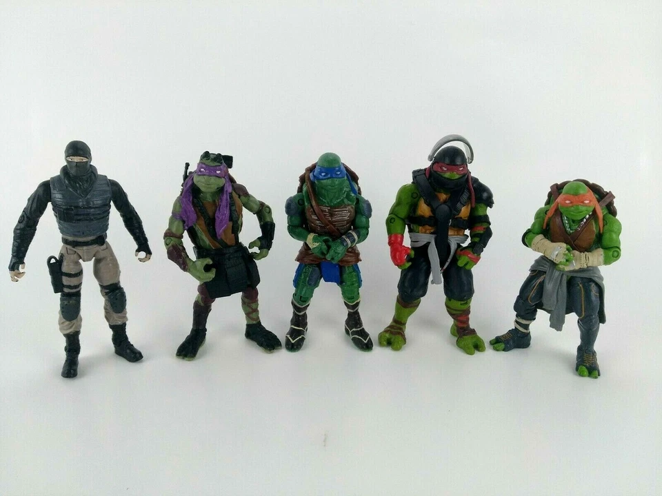 Paramount Movie 2014 TMNT 5 Inch Action Figures Lot Of 5 Characters  - Image 1 of 4