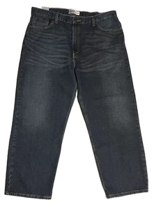 Mens Levi Strauss Signature Blue Jeans 5 Pocket Design Relaxed Fit 42X29 READ - Picture 1 of 10