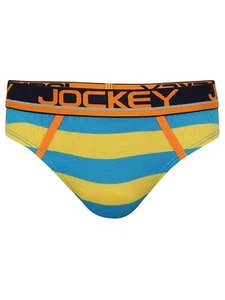 2 Jockey Assorted Striped Boys Brief Multi-Color 5-12 Years Underwear Daily Use - Picture 1 of 6