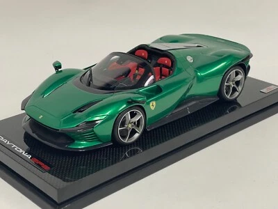 1/18 MR Collection Ferrari Daytona SP3 Green Jewel on Carbon Base FE036SE2 - Image 1 of 4