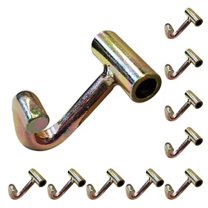 10 Pack Bend Finger Hook for 2" Ratchet Buckle Tie Down Strap Tow Truck Trailer - Foto 1 di 7