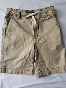 OshKosh B'gosh Sharks Khaki Pull-On Shorts, Boy's size 5 - Picture 1 of 8