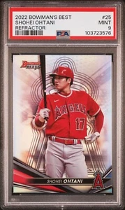 2022 Bowman’s Best 25 Shohei Ohtani Refractor PSA 9 Mint Los Angeles Angels - Picture 1 of 2