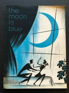 The Moon is Blue Theatre Program w/Playbill (Curran,1952) - 15 Pages - 9" x 12" - Picture 1 of 5