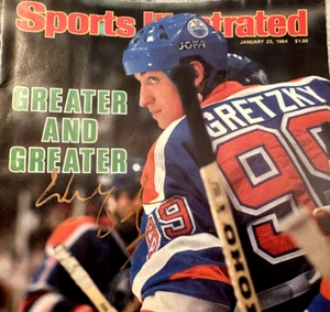 Wayne Gretzky Signed Autograph Sports Illustrated Jan 23  1984  Beckett COA - Picture 1 of 4