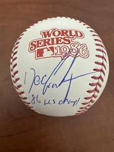 Dwight Gooden Signed 1986 World Series Baseball W/ Inscr NEW YORK METS PSA - Picture 1 of 3
