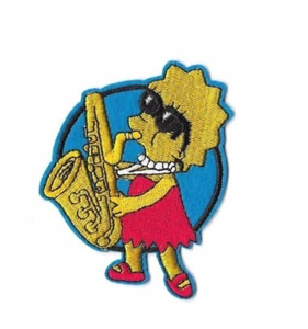 LISA TRUMPET Iron on / Sew on Patch Embroidered Badge Cartoon Simpsons TV PT137 - Bild 1 von 1