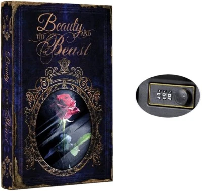 KASLVOX Book Safe/Secret Compartment Beauty&Beast,Bible,US Constitution,Secrets of Dark