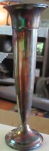 VINTAGE TOWLE STERLING TRUMPET VASE - 740 - WEIGHTED w/ ORIGINAL BOX