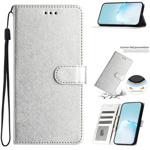 For Huawei Honor 90 70 50 Silk Pattern PU Leather Flip Wallet Case Phone Cover - Picture 1 of 16