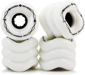 Shark Wheel California Roll 60mm 78A Small Skateboard/Longboard Wheels, White - Picture 1 of 2
