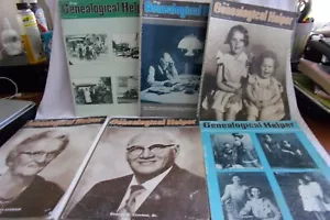 6 1986 & 1987 "THE GENEALOGICAL HELPER" Magazines - Picture 1 of 12