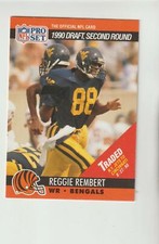 1990 Pro Set #697 Reggie Rembert rookie card, West Virginia Mountaineers