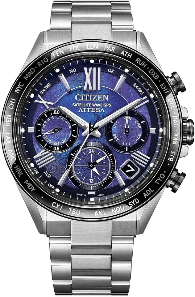 Citizen ATTESA CC4075-50L Solar Sapphire Super Titanium ACT Line BLUE GPS