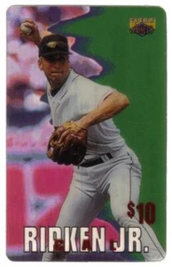 Clear Assets 1996: $10. Cal Ripken, Jr. (Card #5 of 10) Phone Card - Picture 1 of 3