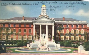 Postal del Hospital Walter Reed Washington DC 1953 - Imagen 1 de 2