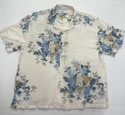 Abercrombie And Fitch Collar Summer Linen-Blend Button Up Shirt Size X-Large - Image 1 of 3