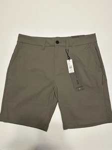 Kenneth Cole Shorts Mens Sz 33 Grey Tech Chino Active Stretch Water Resistant - Picture 1 of 7