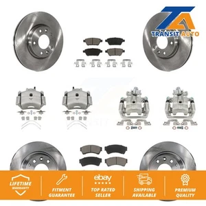 Front Rear Brake Caliper Rotors & Ceramic Pad Kit (10Pc) For Ford Fusion Mazda 6 - Picture 1 of 1