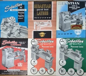 Cincinnati Metalcrafters Inc, OH Sebastian Geared Head Lathes Brochure Lot Metal - Picture 1 of 4