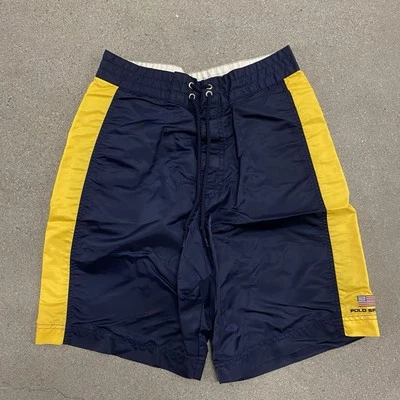 Bañador deportivo polo vintage pantalones cortos para hombre 30 azul Foto 1 de 4