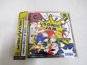 Sega Saturn Software Sonic Jam The Hedgehog With Obi Operation Confirmed Used It