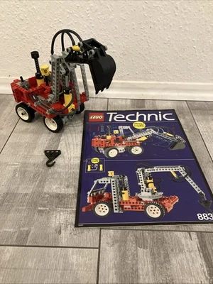 LEGO Technic 8837 Pneumatic Bagger 1992 mit Anleitung Komplett Ohne OVP - Bild 1 von 4