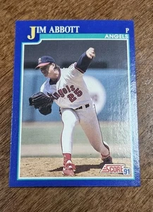 1991 Score Jim Abbott #105 California Angels - Picture 1 of 2