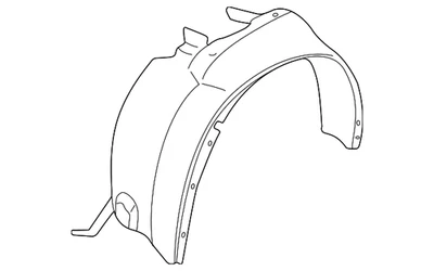 Forro de guardabarros genuino GM 22696321 Foto 1 de 2